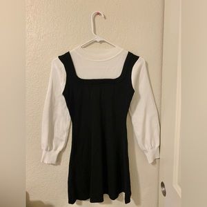 2 in 1 black & white dress🖤🤍